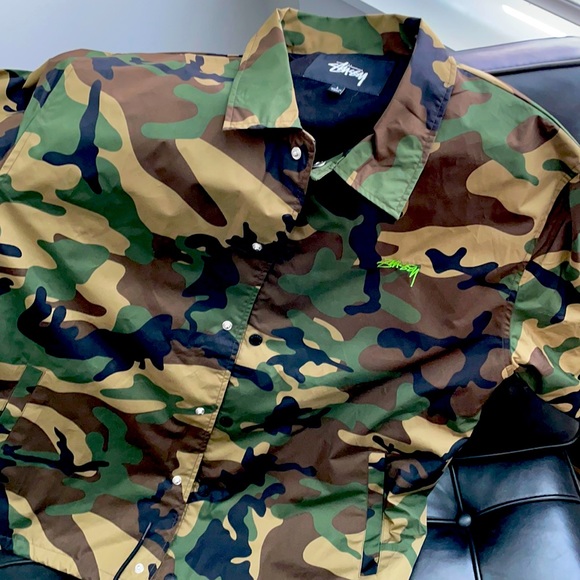 Stussy Other - Stussy Camo Coach Jacket
